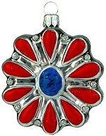 Coral Bolo Glass Orn